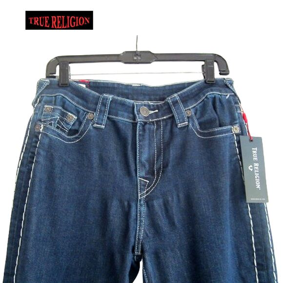 TRUE RELIGION NEW Y2K STELLA Supra-T Stripe Low Rise Skinny Jean 29 - Picture 2 of 12